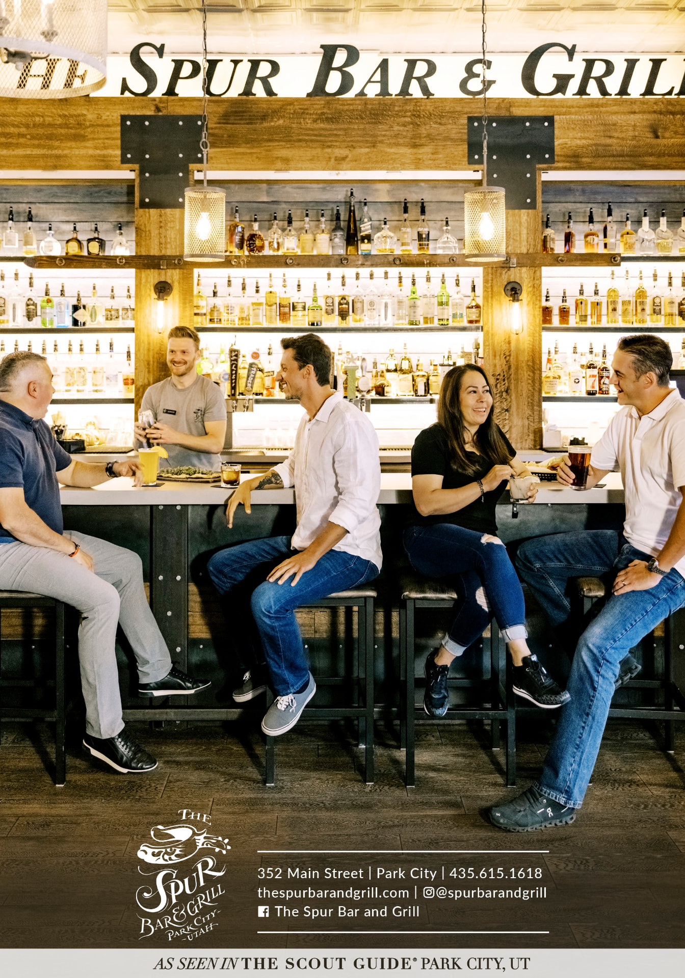 The Spur Bar & Grill spread in The Scout Guide Park City